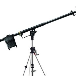 Manfrotto 425B Mega Boom with 087NW Dbl Wind-up (High Boy) rolling stand