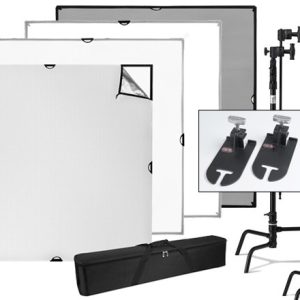 Westcott 6'x6' Scrim Jim Cine kit with Ear Brackets & C-Stands